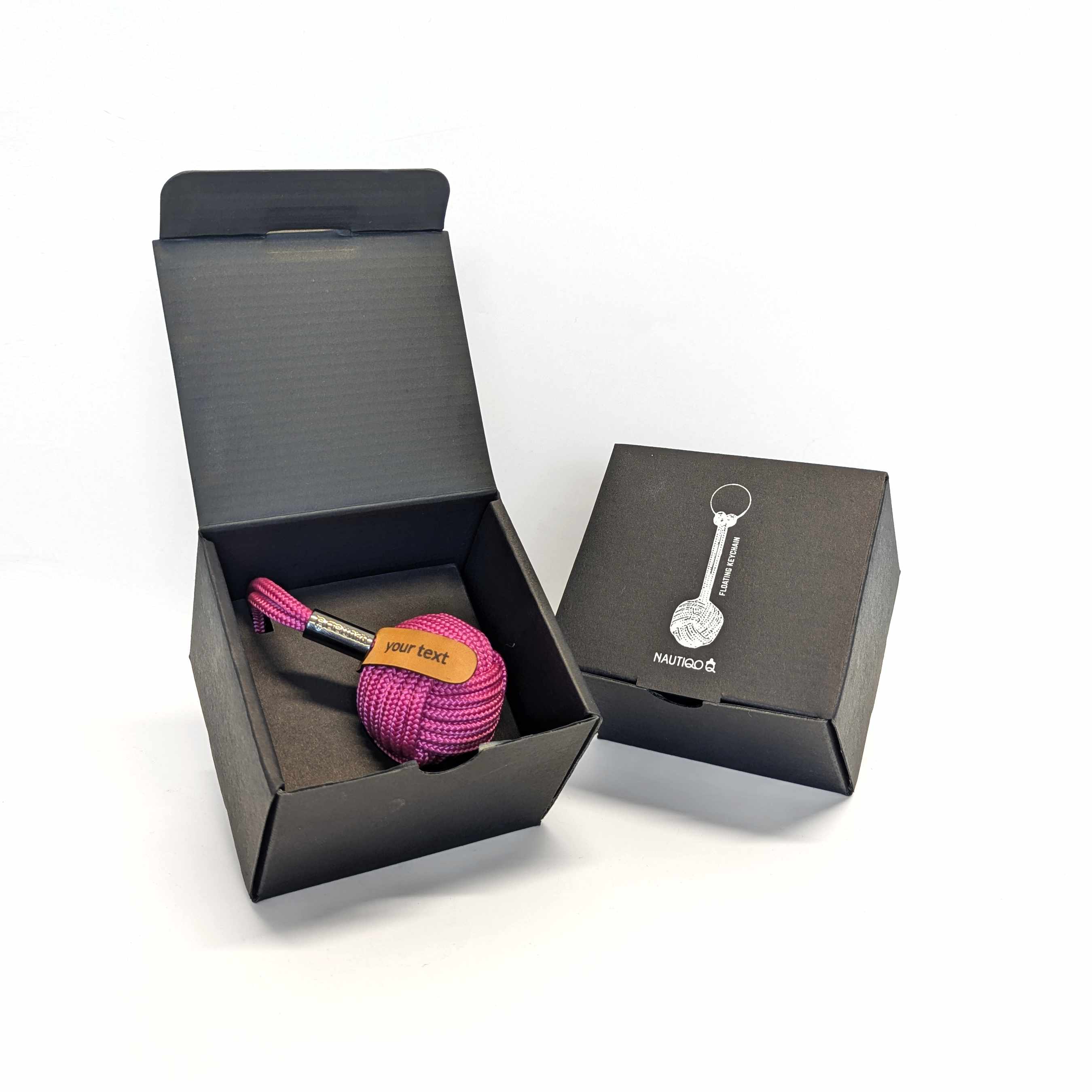 Porte-clés flottant personnalisé rose — 2