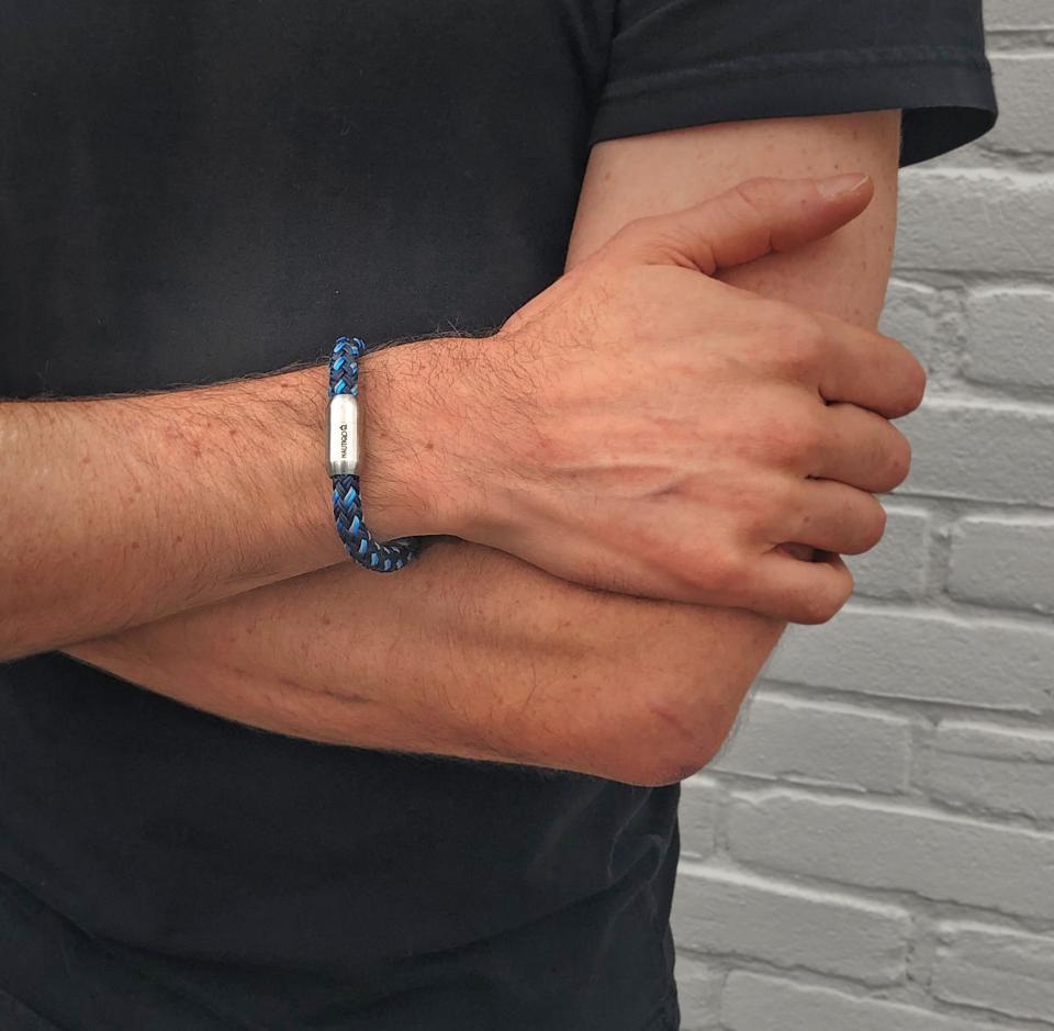 Rope Bracelet Blue and Grey — 3