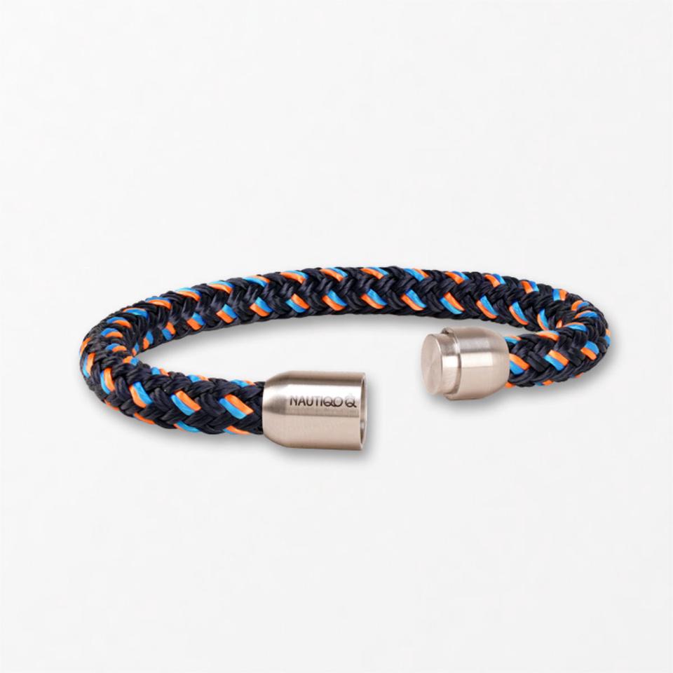 Touw Armband Blauw en Oranje — 2