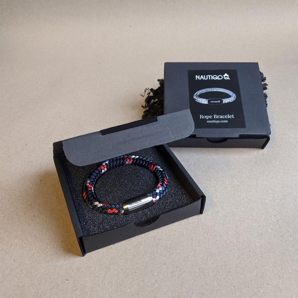 Touw Armband Rood en Wit — 3