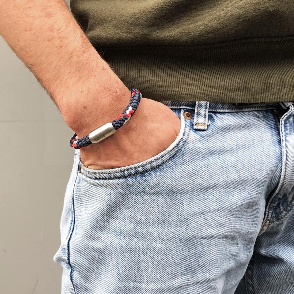 Touw Armband Rood en Wit — 4